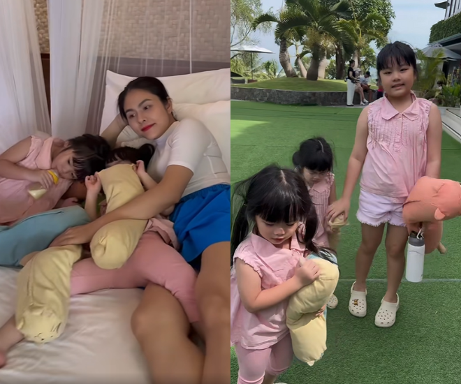 Gia đình nữ diễn viên khiến dân tình “dở khóc dở cười” vì ai cũng mang theo “gối ghiền”.