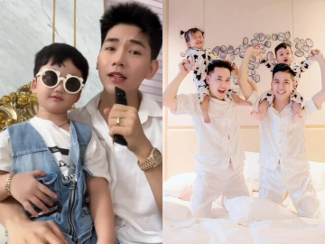 Bạn đời Hà Trí Quang khoe con trai đẹp hơn ba là nhà có phúc, 3 tuổi bộc lộ năng khiếu nghệ thuật