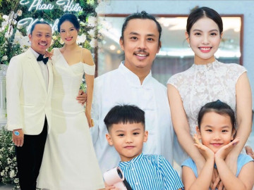 Chí Anh khoe mái ấm đủ nếp đủ tẻ với bà xã kém 20 tuổi, 2 con như bản sao thu nhỏ của bố mẹ