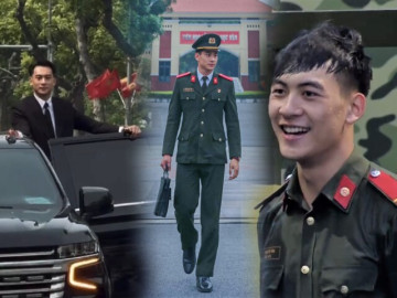 Cảnh vệ cao 1m85 từng khuynh đảo trên VTV tái xuất tuyệt đối điện ảnh, khiến phố đi bộ dậy sóng khi trình diễn nghiệp vụ