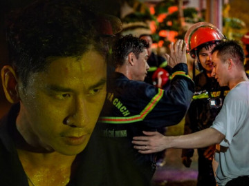 Trung tá Công an làm bùng nổ MXH với 10 giây lạnh lùng trong "Chiến sĩ quả cảm", được dàn nghệ sĩ nhận làm "ba nuôi"