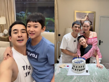 Lương Thế Thành nay phải năn nỉ con trai cho quay chụp, quý tử quốc tịch Mỹ ngày càng điển trai giống hệt bố