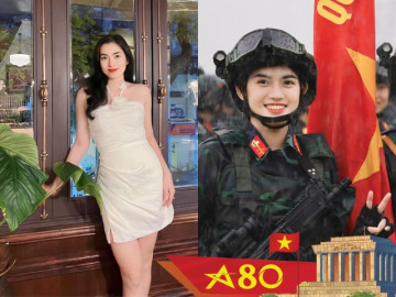 Nữ MC là Hạ sĩ hiếm hoi tham gia diễu binh 2/9: Từng thi Hoa hậu Việt Nam, viết đơn tình nguyện nhập ngũ