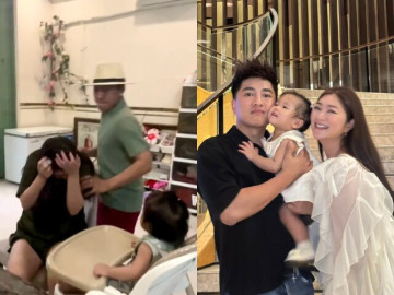 Thấy mẹ bị bố tác động vật lý, con gái diễn viên Thanh Trúc mới 14 tháng tuổi đã có hành động mát lòng