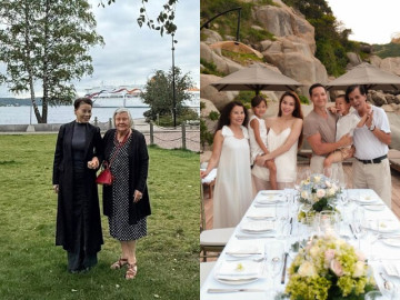 Mẹ Hồ Ngọc Hà thân thiết với bà sui người Thụy Điển như chị em ruột, nhan sắc như không tuổi dù đã U70