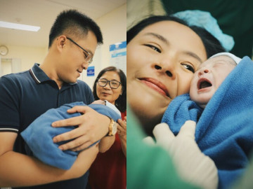 Hoa hậu Ngọc Hân rơi nước mắt khi đón con đầu lòng ở tuổi U40, định mệnh sắp đặt làm "em bé ngoại giao"