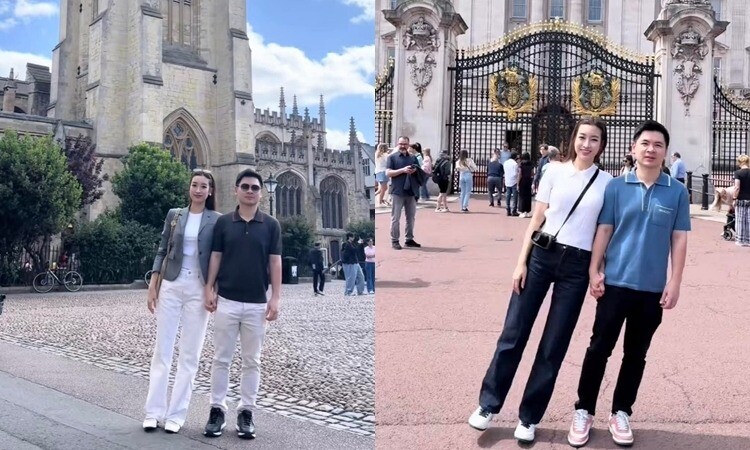 Vợ chồng Đỗ Mỹ Linh thường cùng nhau đi du lịch nhiều nơi.