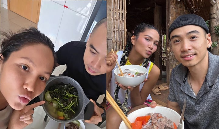 Nàng hậu thường khoe cuộc sống hạnh phúc thường ngày bên ông xã.