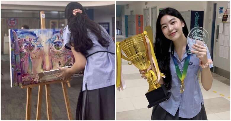 Con gái Quyền Linh có nhan sắc được ví như hoa hậu và tài năng hội họa.