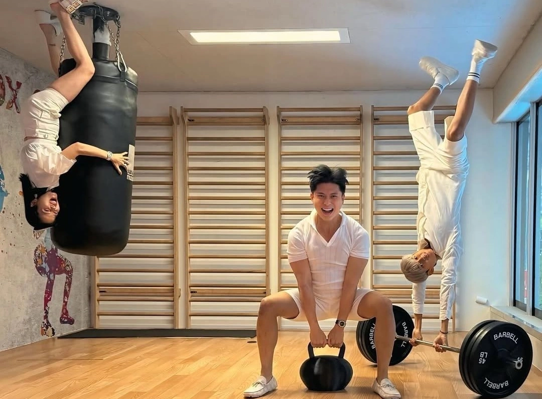 Lệ Quyên, Lâm Bảo Châu và con trai Kỳ Anh tận hưởng chuyến du lịch ở Mỹ.