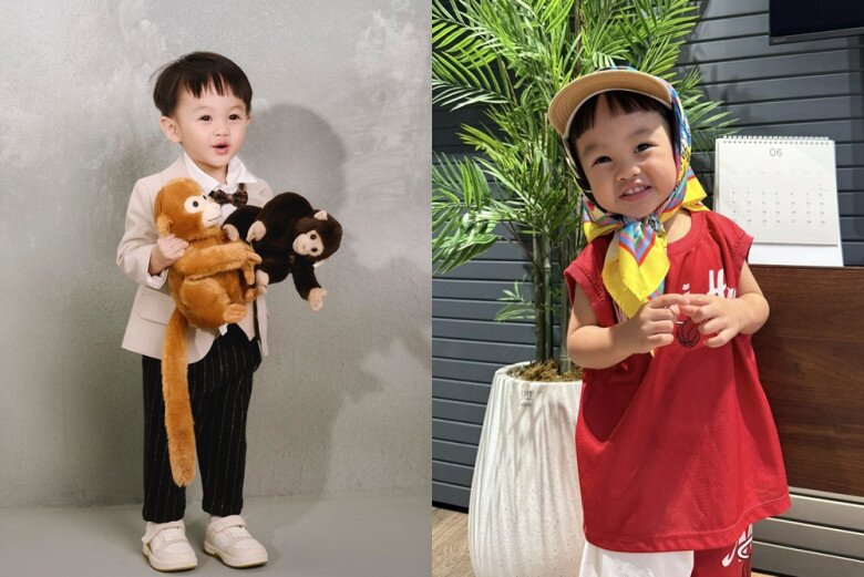 Sutin có ngoại hình vô cùng đáng yêu, được xem là bản sao của bố.