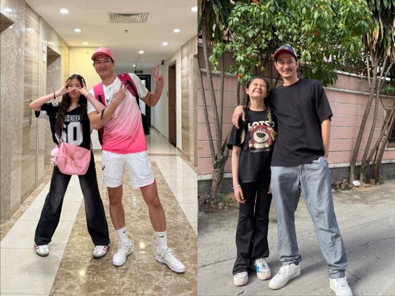 Cát Cát ngày càng cao ráo, sở hữu đôi chân dài ở tuổi 13.