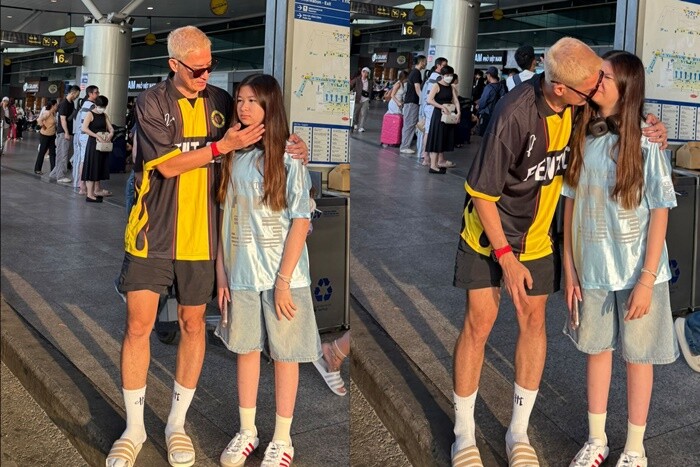 Huy Khánh luyến tiếc khi chia tay ái nữ.