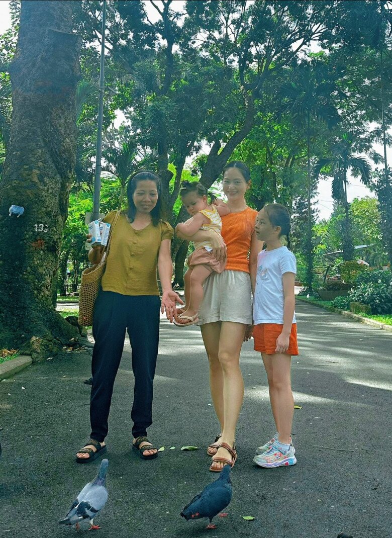 Nữ diễn viên hiện tập trung vào việc chăm sóc 2 con.