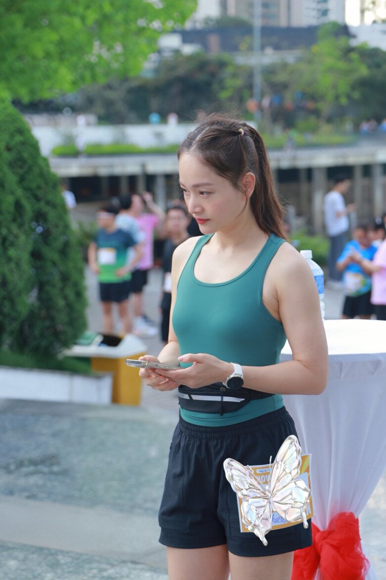 Lan Phương tham gia nhiều giải chạy để nâng cao sức khỏe.