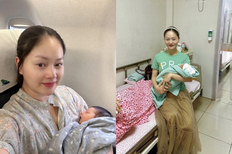 Cô không ít lần bật khóc vì cảm giác cô đơn khi chăm con.