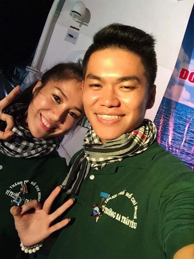 Lê Phương bén duyên cùng Trung Kiên trong chuyến đi đến Trường Sa.