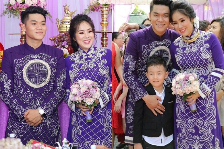 Cà Pháo xuất hiện trong lễ cưới của mẹ và bố dượng.