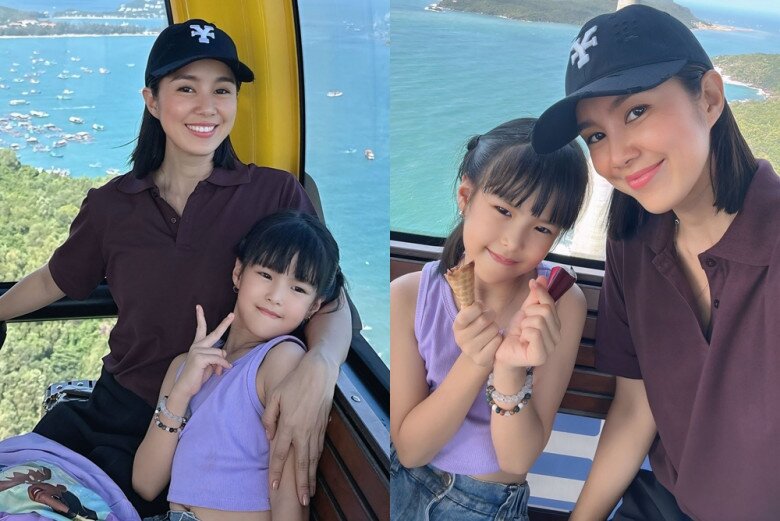 Lê Phương khoe ảnh chụp chung cùng con gái Bông.