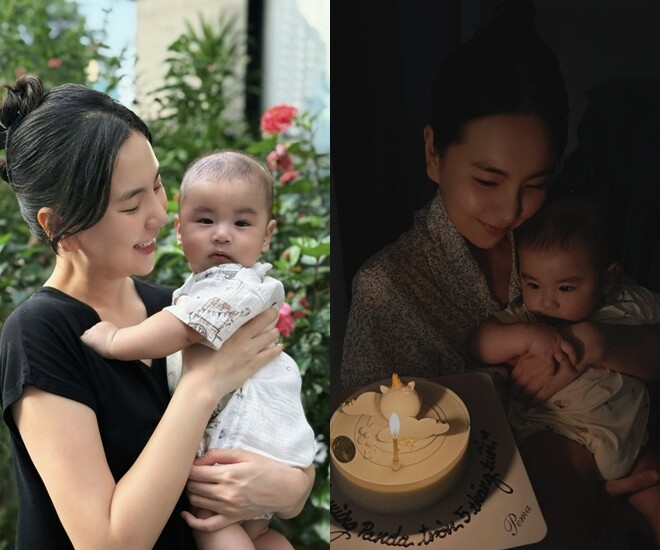 Quý tử Panda của Mai Ngọc hiện được 5 tháng tuổi.