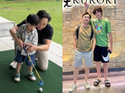 Cường Đô La cầm tay dạy 2 con trai chơi môn thể thao quý tộc, tự nhận bản thân thèm chiều cao của cậu cả Subeo