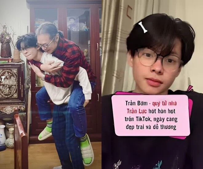 Trần Bờm càng lớn càng điển trai, nổi tiếng trên mạng xã hội.