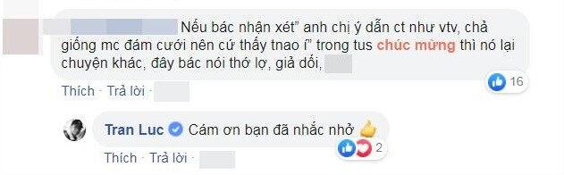 Trần Lực đối đáp với antifan để khép lại ồn ào.