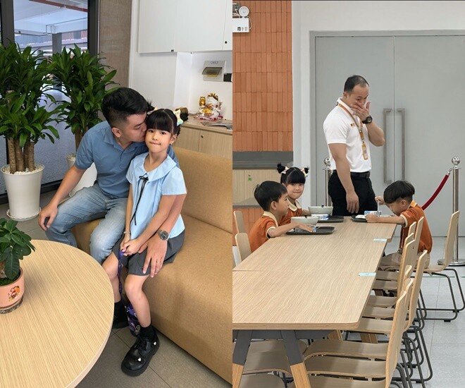 Bông - con gái của Trung Kiên và Lê Phương chính thức vào lớp 1.