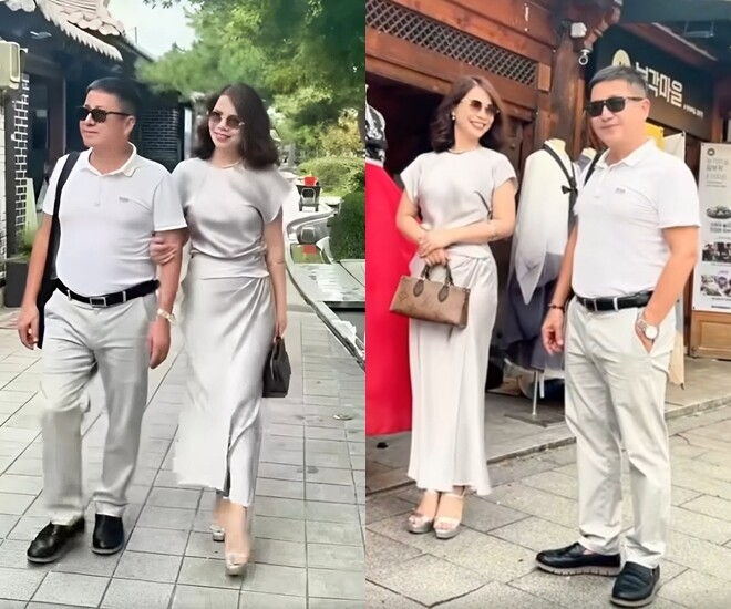 Chí Trung hài hước cho biết mình cao ngang ngửa khi đi cạnh bạn gái.