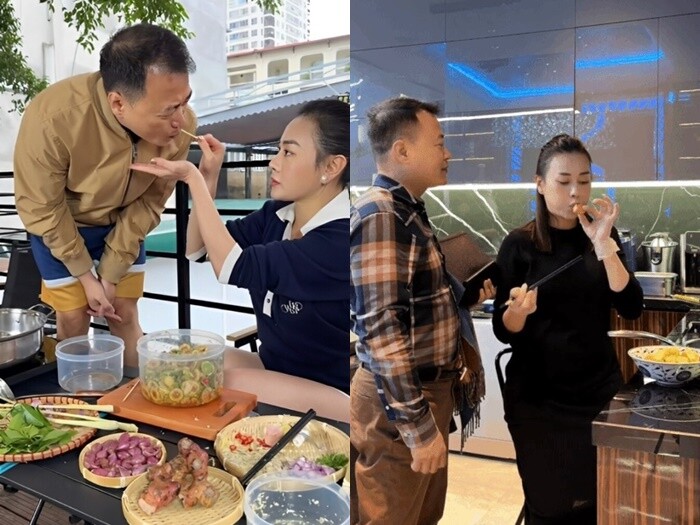 Shark Bình mê mẩn những bữa ăn cơm nhà do Phương Oanh nấu.
