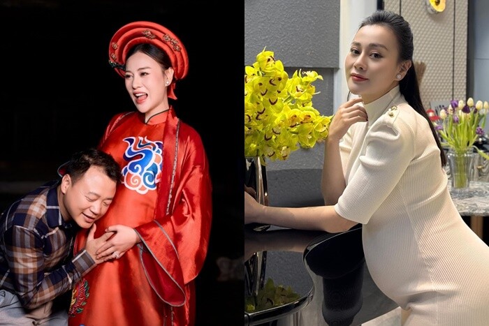 Phương Oanh mang song thai, cơ thể mệt mỏi nên đã hoãn đám cưới.