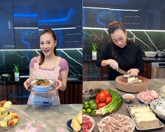 Nữ diễn viên sở hữu những video nấu ăn triệu view.