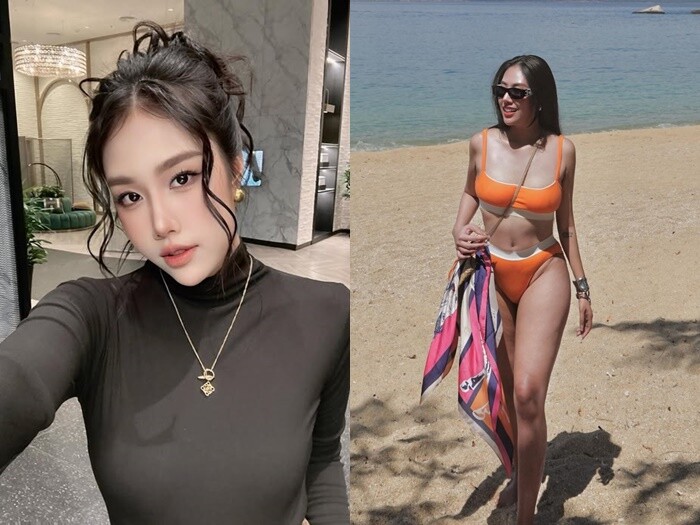 Tăng Khánh Chi xinh đẹp, về dáng nhanh sau khi sinh con.