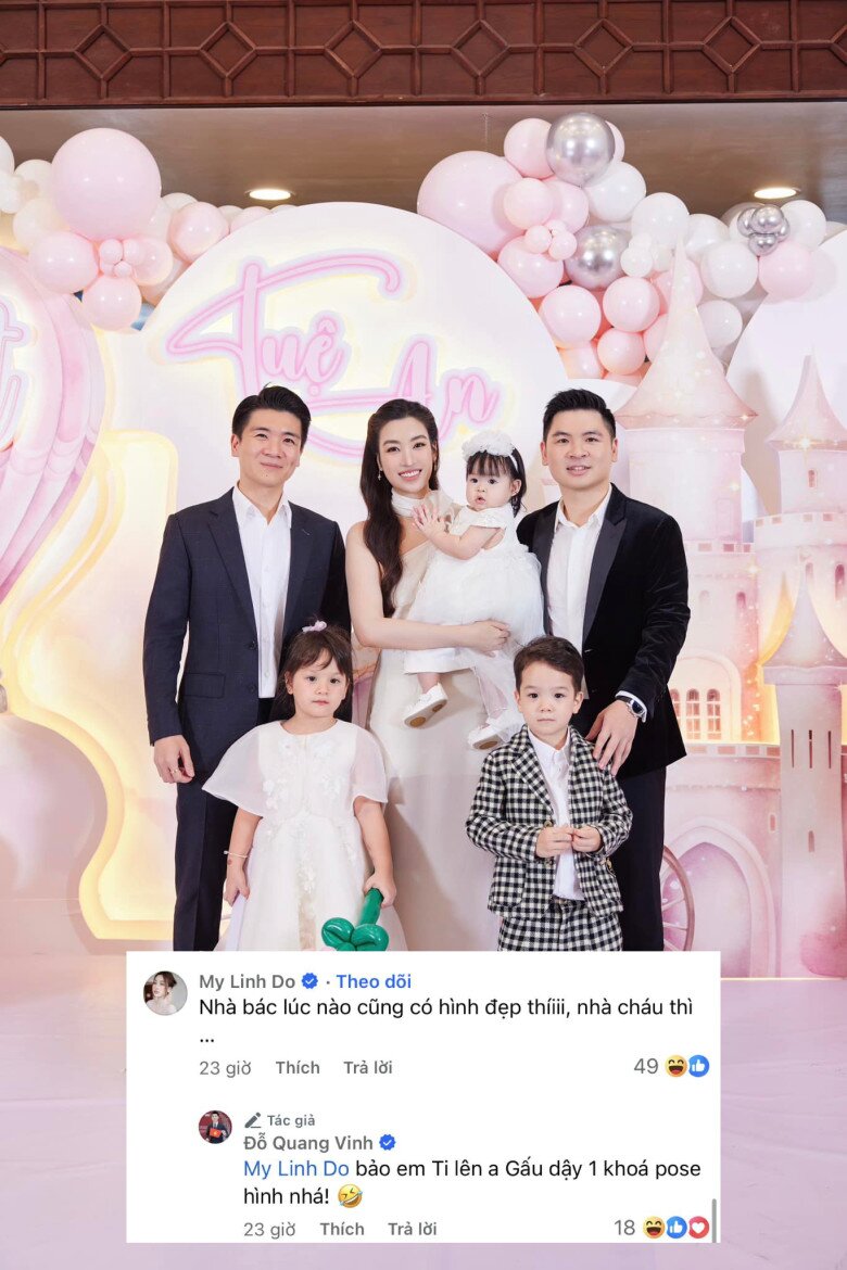 Sao việt 24h cháu đích tôn của bầu hiển làm được động tác điệu nghệ đỗ mỹ linh nhìn sang con gái mình mà ghen tị - 3