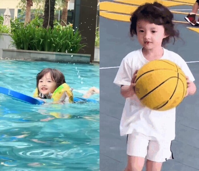 Winnie khiến fan hâm mộ mê tít bởi tham gia bộ môn nào cũng làm hết sức mình.