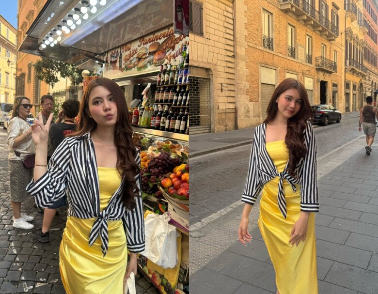 Con gái út nhà Quyền Linh xinh đẹp như nàng thơ giữa trời Âu.