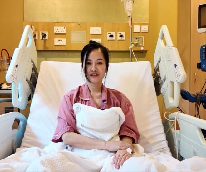 Hồng Nhung thông báo về tình hình sức khỏe.