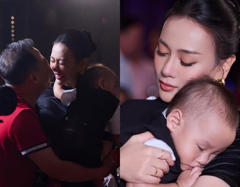 Sao việt 24h tăng thanh hà khoe khoảnh khắc ông xã doanh nhân cõng con út trên vai hiếm hoi lộ mặt cậu nhóc mason - 5