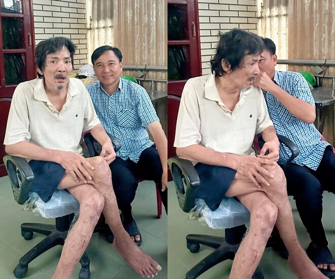 Sao việt 24h thương tín hiện không thể tự đi lại vệ sinh cá nhân cần em trai hỗ trợ di chuyển phải có người dìu - 1