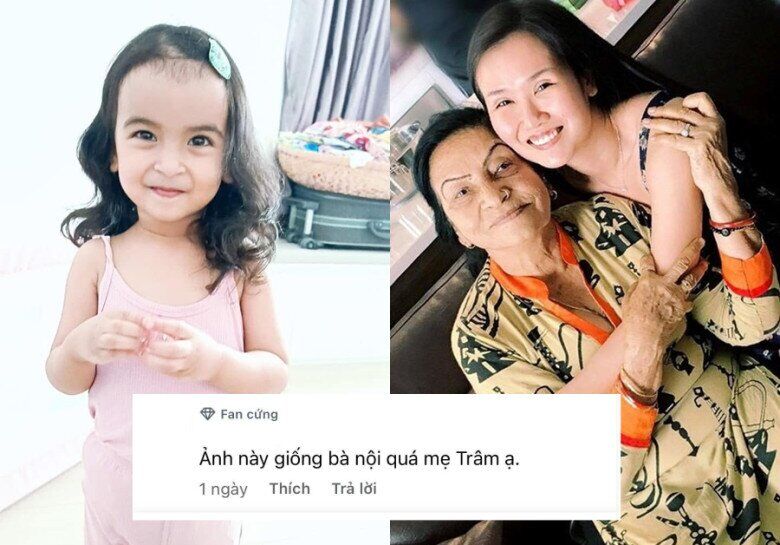 Cô bé lai Ấn được khen giống hệt bà nội.