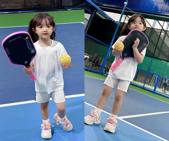 Vẻ xinh xắn của Winnie trên sân pickleball gây sốt.