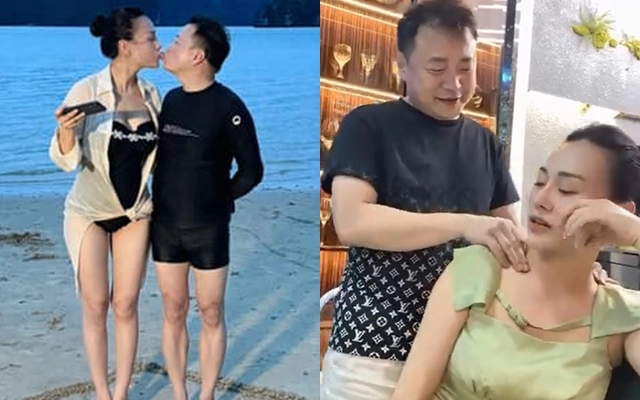 Phương Oanh và Shark Bình thoải mái thể hiện tình cảm trên mạng xã hội.