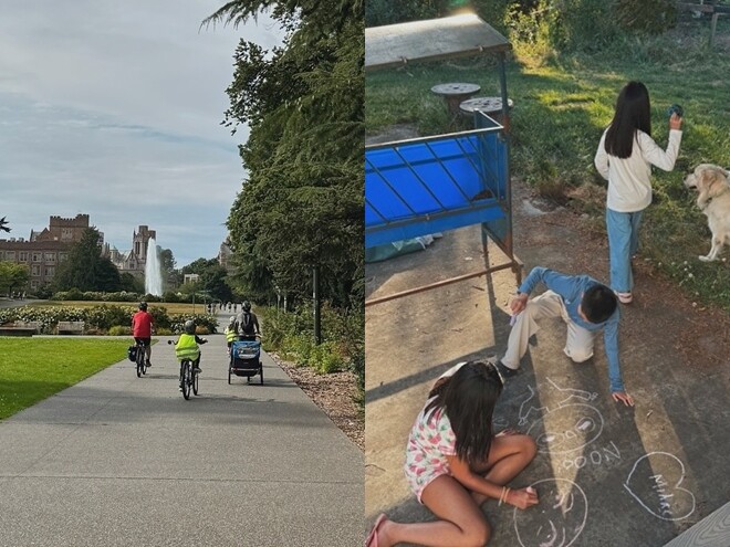 Các con của nữ diễn viên tham gia nhiều hoạt động ở Mỹ.