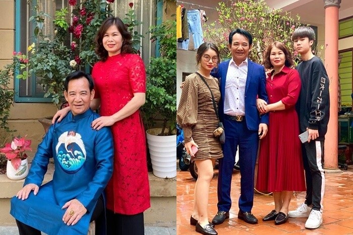 Gia đình hạnh phúc của nghệ sĩ Quang Tèo.