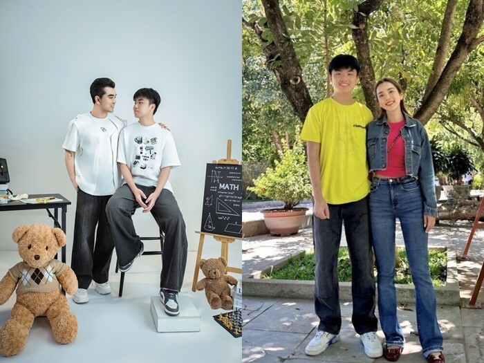 Cậu cao gần 1m9 ở tuổi 17, hiện đứng vượt bố mẹ.
