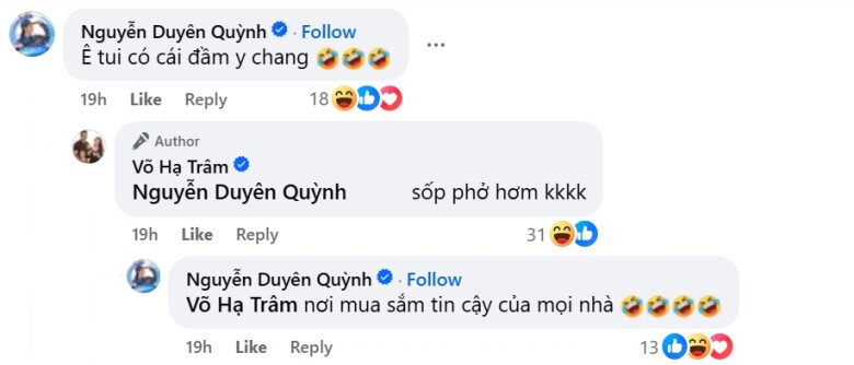 Duyên Quỳnh tiết lộ bản thân có chiếc váy giống hệt đồng nghiệp.