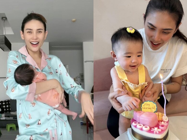 Võ Hoàng Yến xúc động rơi nước mắt khi con gái ngày càng cứng cáp.