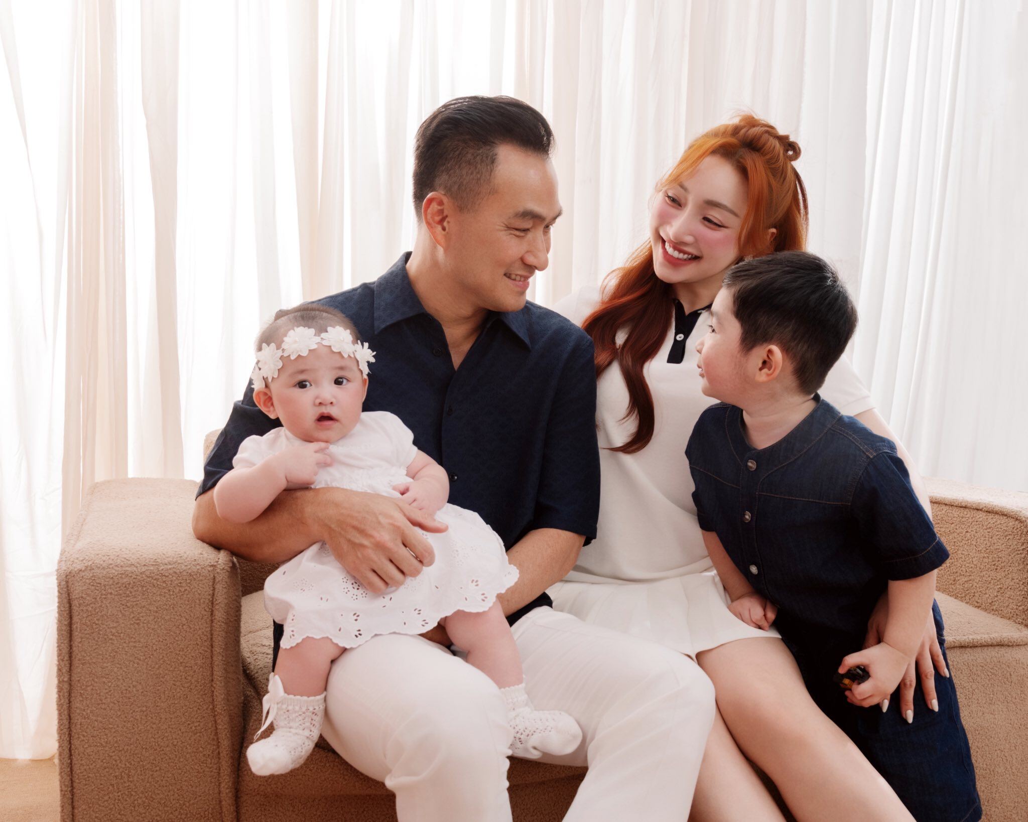 Chi Bảo hạnh phúc khi gia đình có đủ nếp, đủ tẻ.