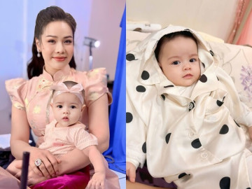 Sao Việt 24h: Con gái Nhật Kim Anh thần thái sang chảnh như đúc cùng một khuôn với mẹ, 6 tháng tuổi đã đi làm