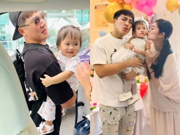 Con gái Thanh Trúc đẫm nước mắt khi chia tay bố Châu Khải Phong, ông xã nữ diễn viên không đeo nhẫn cưới